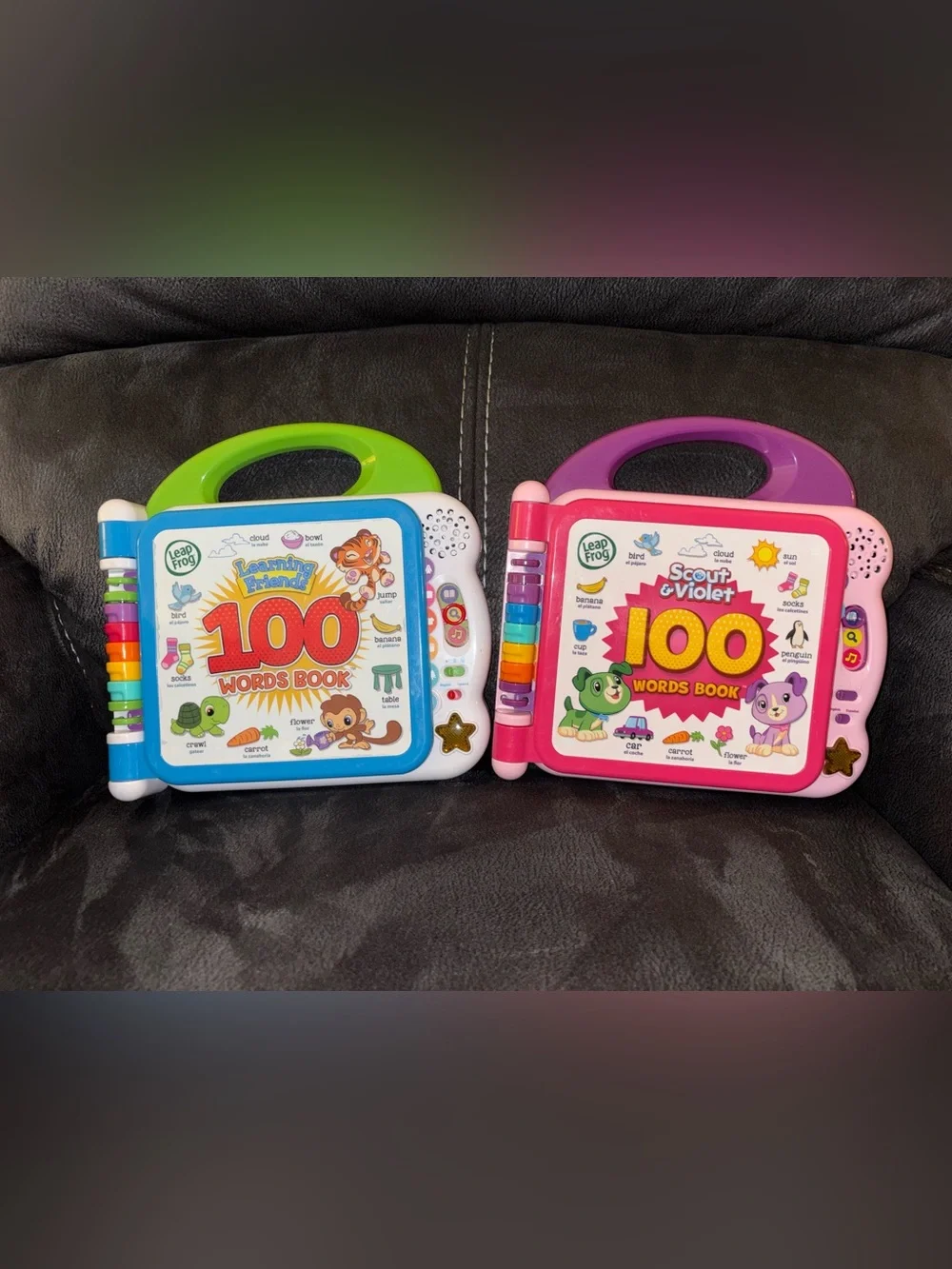 LeapFrog 100 Words Book & Learning Friends Scout & Violet English/Spanish